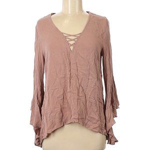 Do & Be Hi Low 3/4 Sleeve Top